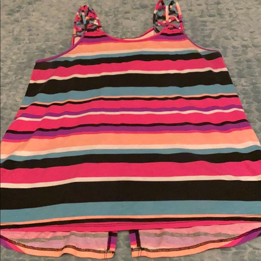 striped tank, cut back